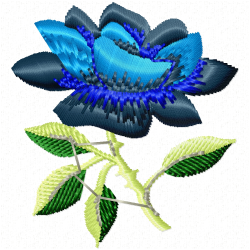 Flowers And Tree Embroidery Design 6